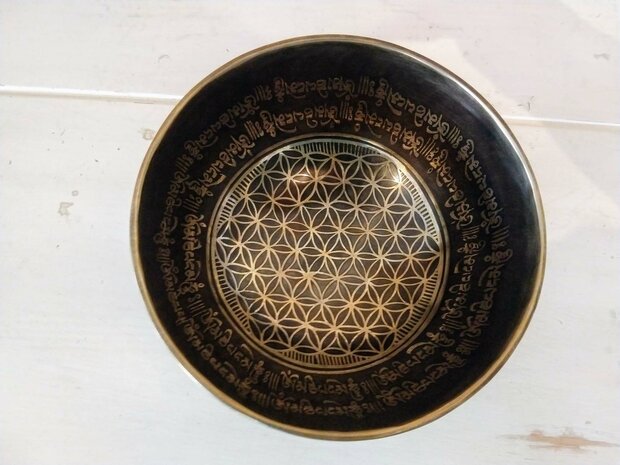 "Flower of Life" singing bowl 19 cm 